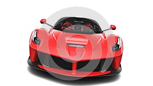Red Supercar - Front Studio View