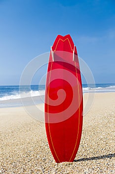 Red surfboard