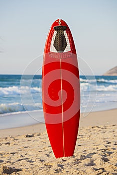 Red surfboard