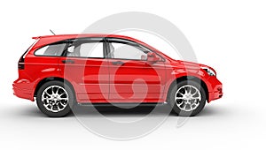 Red SUV - Side View