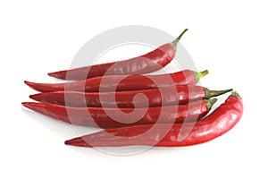 Red sweet pointed peppers.