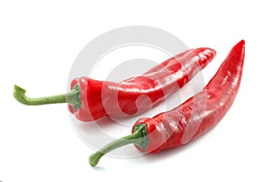 Red sweet pointed peppers.