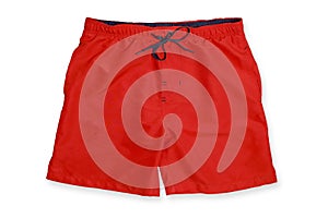 Red swimming trunks