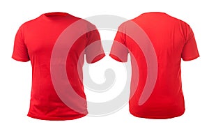 Red Shirt Design Template photo