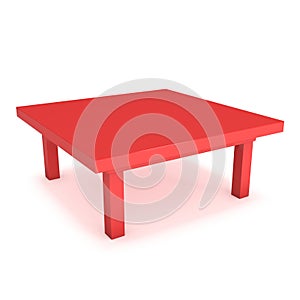 Red Table 3D