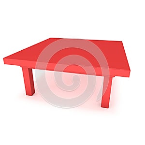 Red Table 3D