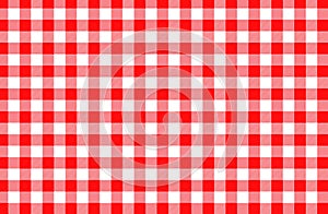 Red table cloth background seamless pattern. Illustration design