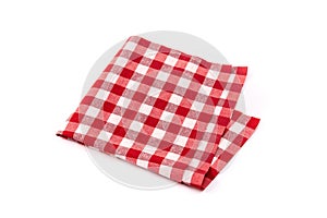 Red tablecloth patterned squares