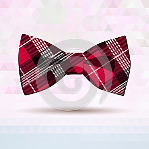 Red Tartan bow-tie
