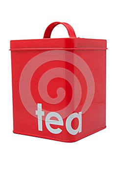 Red Tea Container