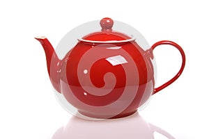 Red teapot