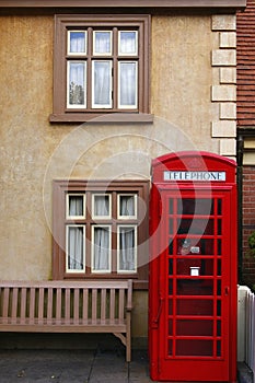 Red telephone booth