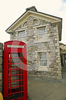 Red telephone booth