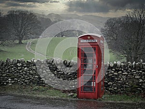 Red Telephone Box Lake District