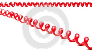 Red telephone cord