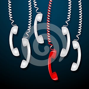 Red Telephone Receiver photo