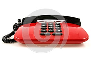 Red telephone set