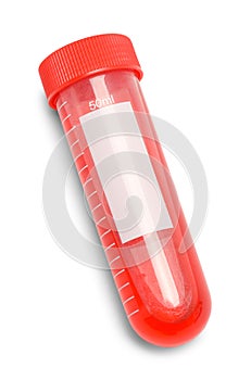 Red Test Tube Vial