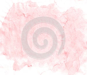 Red texture love hand drawn watercolor background, raster illustration