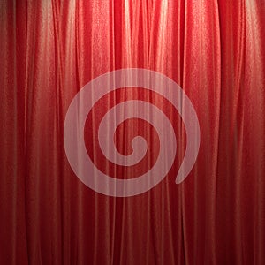 Red theater curtain