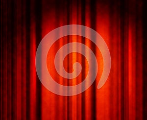 Red theater curtain