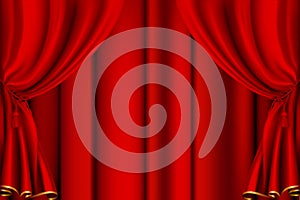 Red theater curtain