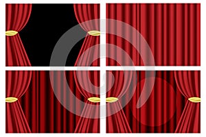 Red theater curtain