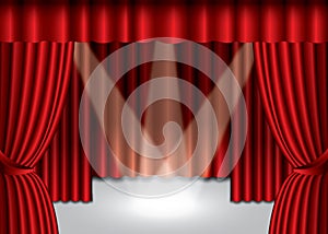 Red theater curtain