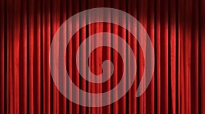 Red theater curtain