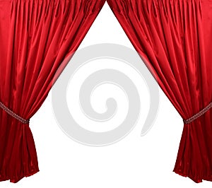 Red theater curtain background