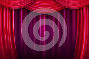 Red theater curtain