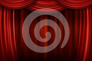 Red theater curtain