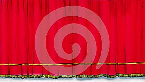 Red Theater Curtains cartoon style
