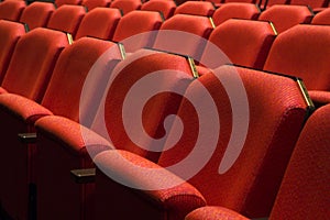 Red theater seat