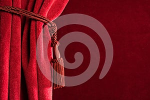 Red theatre curtain