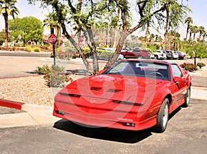 Red Third Generation Pontiac Trans-Am