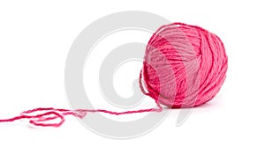 Red thread clew isolated