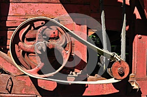 Red thresher detail