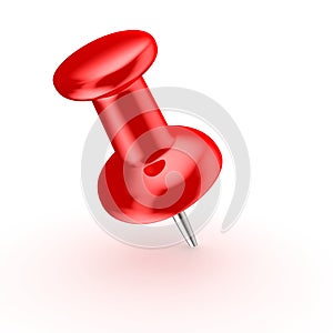 Red thumbtack
