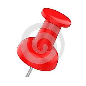 Red Thumbtack / Push Pin Isolated