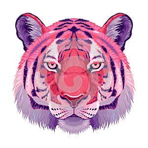 Red tiger head