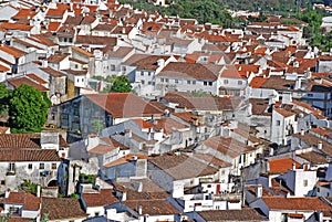Red tile roofs photo