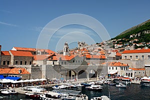 Red tiled roofs