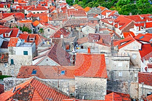 Red tiled roofs
