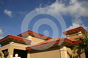 Red tiled roofs photo