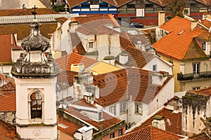 Red tiled roofs. Lisbon. Portugal
