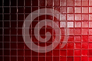 Red tiles wall texture