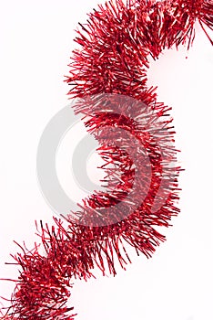 Red tinsel photo