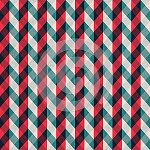 Red tissue seamless pattern with blue stripes