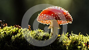 Red toadstool mushroom
